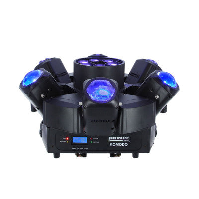 KOMODO - Lighting effect with infinitely rotating PAR crown as well as a central B-EYE effect