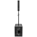 e-Slim 110 - 400 W active sound system features a 10" subwoofer and a 4 x 3" neodymium "slim" satellite