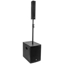 e-Slim 110 - 400 W active sound system features a 10" subwoofer and a 4 x 3" neodymium "slim" satellite