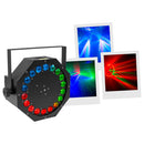 Cyclone-LZR - Light show with multi-point green laser and rotating multi-beam effect