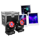 Mac Mah - Set of two MAC WASH 740Z moving heads delivered in a flight case on castors