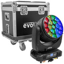 Evolite - Diamond 19x40z - Wash moving head with zoom and multibeam effect, QUAD RGBW LED 19 x 40 W, Osram LED