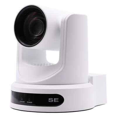 PTZOptics - PTZOptics Move SE 12X white - FHD PTZ camera, 12x optical zoom with auto-tracking function, supports simultaneous IP Video (with native NDI, SRT, RTMPS, RTSP), USB3.0, 3G-SDI, HDMI2.0 outputs, PoE+, white