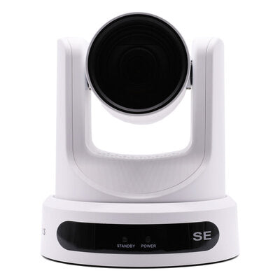 PTZOptics - PTZOptics Move SE 12X white - FHD PTZ camera, 12x optical zoom with auto-tracking function, supports simultaneous IP Video (with native NDI, SRT, RTMPS, RTSP), USB3.0, 3G-SDI, HDMI2.0 outputs, PoE+, white