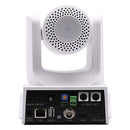 PTZOptics - FHD PTZ camera, 12x optical zoom with auto-tracking function, supports simultaneous IP Video (with native NDI, SRT, RTMPS, RTSP), USB3.0, 3G-SDI, HDMI2.0 outputs, PoE+, white