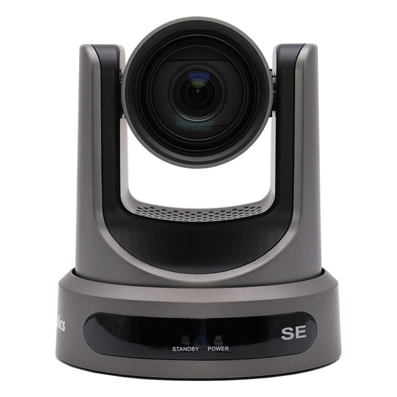 PTZOptics - PTZOptics Move SE 12X grey - FHD PTZ camera, 12x optical zoom with auto-traking function, supports simultaneous IP Video (NDI|HX3 upgradeable, SRT, RTMPS, RTSP), USB3.0, 3G-SDI, HDMI2.0 outputs, PoE+, grey