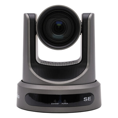 PTZOptics - PTZOptics Move SE 12X grey - FHD PTZ camera, 12x optical zoom with auto-tracking function, supports simultaneous IP Video (with native NDI, SRT, RTMPS, RTSP), USB3.0, 3G-SDI, HDMI2.0 outputs, PoE+, grey