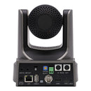 PTZOptics - FHD PTZ camera, 12x optical zoom with auto-tracking function, supports simultaneous IP Video (with native NDI, SRT, RTMPS, RTSP), USB3.0, 3G-SDI, HDMI2.0 outputs, PoE+, grey