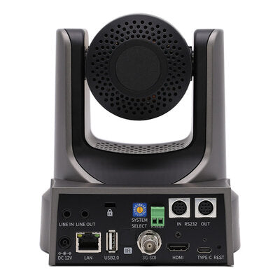 PTZOptics - PTZOptics Move SE 12X grey - FHD PTZ camera, 12x optical zoom with auto-tracking function, supports simultaneous IP Video (with native NDI, SRT, RTMPS, RTSP), USB3.0, 3G-SDI, HDMI2.0 outputs, PoE+, grey