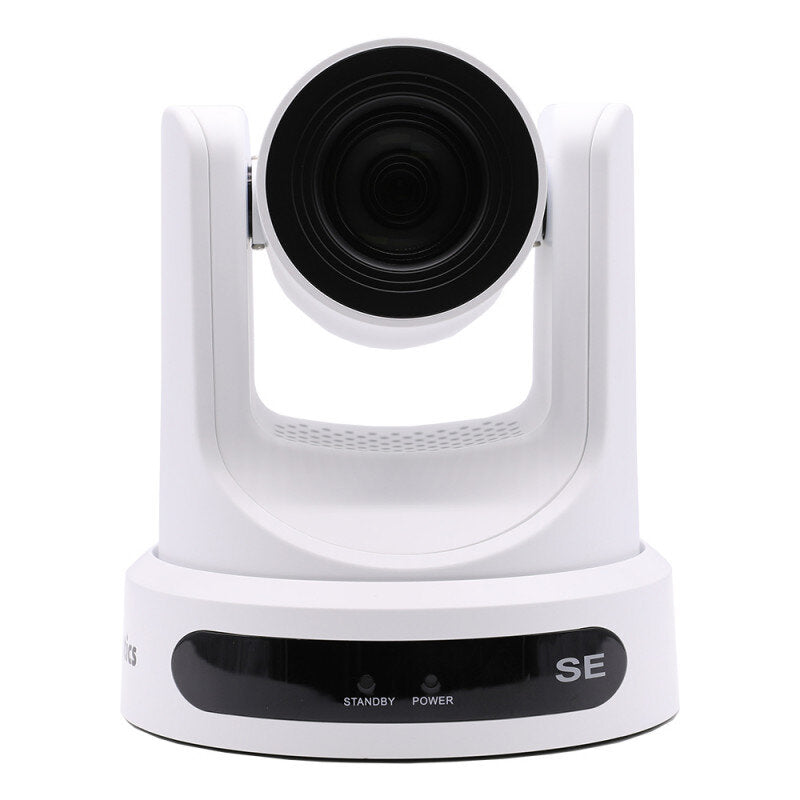 PTZOptics - PTZOptics Move SE 20X white - FHD PTZ camera, 20x optical zoom with auto-traking function, supports simultaneous IP Video (NDI|HX3 upgradeable, SRT, RTMPS, RTSP), USB 3.0, 3G-SDI, HDMI 2.0 outputs, PoE+, white