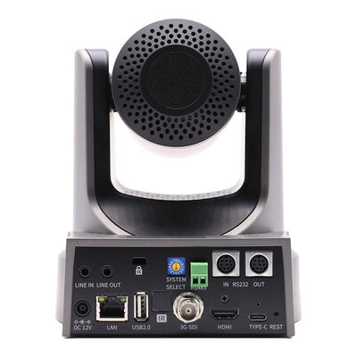 PTZOptics - FHD PTZ camera, 20x optical zoom with auto-tracking function, supports simultaneous IP Video (with native NDI, SRT, RTMPS, RTSP), USB 3.0, 3G-SDI, HDMI 2.0 outputs, PoE+, grey