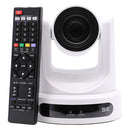 PTZOptics - FHD PTZ camera, 30x optical zoom with auto-tracking function, supports simultaneous IP Video (with native NDI, SRT, RTMPS, RTSP), USB3.0, 3G-SDI, HDMI2.0 outputs, PoE+, white
