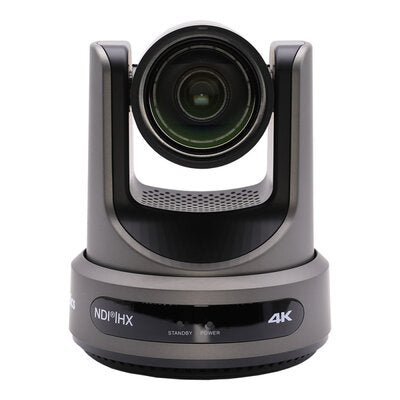 PTZOptics - PTZOptics Move 4K 12X grey - 4K UHD PTZ camera, 12x optical zoom with auto-traking function, supports simultaneous IP Video (NDI|HX3, SRT, RTMPS, RTSP), USB2.0, 3G-SDI, HDMI2.0 outputs, PoE+, grey