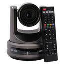 PTZOptics - PTZOptics Move 4K 12X grey - 4K UHD PTZ camera, 12x optical zoom with auto-tracking function, supports simultaneous IP Video (NDI|HX3, SRT, RTMPS, RTSP), USB2.0, 3G-SDI, HDMI2.0 outputs, PoE+, grey