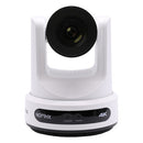 PTZOptics Move 4K 20X white - 4K UHD PTZ camera, 20x optical zoom with auto-tracking function, supports simultaneous IP Video (NDI|HX3, SRT, RTMPS, RTSP), USB2.0, 3G-SDI, HDMI2.0 outputs, PoE+, white