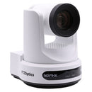 PTZOptics Move 4K 20X white - 4K UHD PTZ camera, 20x optical zoom with auto-tracking function, supports simultaneous IP Video (NDI|HX3, SRT, RTMPS, RTSP), USB2.0, 3G-SDI, HDMI2.0 outputs, PoE+, white