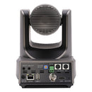 PTZOptics - 4K UHD PTZ camera, 20x optical zoom with auto-tracking function, supports simultaneous IP Video (NDI|HX3, SRT, RTMPS, RTSP), USB2.0, 3G-SDI, HDMI2.0 outputs, PoE+, grey