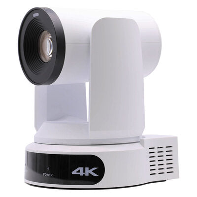 PTZOptics Move 4K 30X white - 4K UHD PTZ camera, 30x optical zoom with auto-tracking function, supports simultaneous IP Video (NDI|HX3, SRT, RTMPS, RTSP), USB2.0, 3G-SDI, HDMI2.0 outputs, PoE+, white