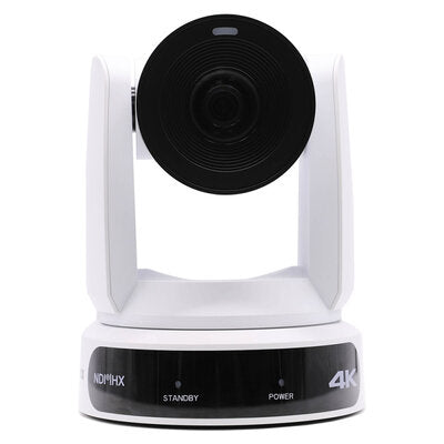 PTZOptics Move 4K 30X white - 4K UHD PTZ camera, 30x optical zoom with auto-tracking function, supports simultaneous IP Video (NDI|HX3, SRT, RTMPS, RTSP), USB2.0, 3G-SDI, HDMI2.0 outputs, PoE+, white