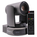 PTZOptics - PTZOptics Move 4K 30X grey - 4K UHD PTZ camera, 30x optical zoom with auto-tracking function, supports simultaneous IP Video (NDI|HX3, SRT, RTMPS, RTSP), USB2.0, 3G-SDI, HDMI2.0 outputs, PoE+, grey