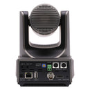 PTZOptics Link 4K 12X grey - 4K UHD PTZ camera, 12x optical zoom with auto-tracking function, supports simultaneous IP Video (DANTE AV-H, SRT, RTMPS, RTSP), USB2.0, 3G-SDI, HDMI2.0 outputs, PoE+, grey