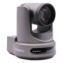 PTZOptics Link 4K 12X grey - 4K UHD PTZ camera, 12x optical zoom with auto-tracking function, supports simultaneous IP Video (DANTE AV-H, SRT, RTMPS, RTSP), USB2.0, 3G-SDI, HDMI2.0 outputs, PoE+, grey