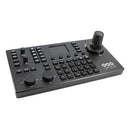 PTZOptics - IP & serial PTZ camera joystick controller, PTZOptics VISCA, VISCA over IP / NDI, PoE, universal power supply