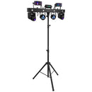 Mac Mah - Animation LED bar consisting of 2 x 30 W Spot moving heads, 2 Derby effects, 2 x 4-in-1 RGB-UV LED PARs, a Strobe effect and a red and green multi-point laser
