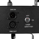 Mac Mah - Animation LED bar consisting of 2 x 30 W Spot moving heads, 2 Derby effects, 2 x 4-in-1 RGB-UV LED PARs, a Strobe effect and a red and green multi-point laser