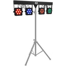 KOLOR-BAR - LED bar with 4 projectors, 7 x 8 W RGBW 4-in-1 LEDs each, Strobo, DMX control