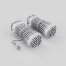 Twinkly PRO - Twinkly TSI capsule pixels dual line string, 250 RGB, AWG22 PVC wire, 4" spacing, transparent, IP65