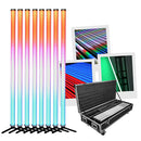 Evolite - Set of 8 battery-powered LED tubes featuring 288 RGBW LEDs per tube, individual control of 32 LED groups and a variety of control options, IP65 rating