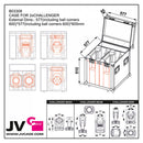 JV Case - Flight case for 2x CHALLENGER - Flight case designed to carry 2 CHALLENGER BSW, BEAM or WASH lyres
