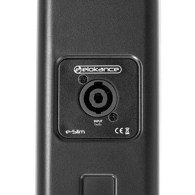 Elokance - 1600 W active sound system with 12" subwoofer and 2 "slim" columns satellites with 4 x 3" drivers each