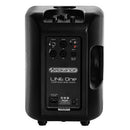 Line One - 800 W PA active system, column + subwoofer, SPL 123 dB, Bluetooth receiver, microphone and instrument inputs
