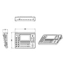 mini-edge - 5 channels all-in-one switcher, 4 x HDMI 2.0 inputs, dual HDMI 1.3 outputs, 8 audio inputs, 5.5" LCD screen