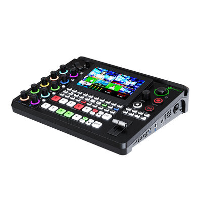 RGBlink - mini-edge - 5 channels all-in-one switcher, 4 x HDMI 2.0 inputs, dual HDMI 1.3 outputs, 8 audio inputs, 5.5" LCD screen