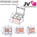 MOVING HEAD CASE 9 - Flight case designed to carry 4 x EXPLORER SPOT or 4 x INTRUDER