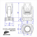 JB Systems - CHALLENGER BEAM - 200 W LED moving Beam with “AURA” effect