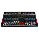 LIVE-16 - PA analogue live mixer, 16 inputs / 14 channels, built in media player