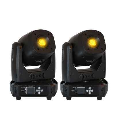 PACK LYRE SPOT 100W PRIMUS - Pack of 2 Spot moving heads, 100 W ultra-bright white LED + flight case