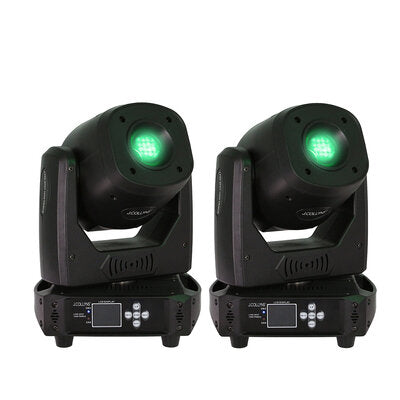 PACK LYRE SPOT 100W PRIMUS - Pack of 2 Spot moving heads, 100 W ultra-bright white LED + flight case