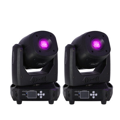 PACK LYRE SPOT 100W PRIMUS - Pack of 2 Spot moving heads, 100 W ultra-bright white LED + flight case