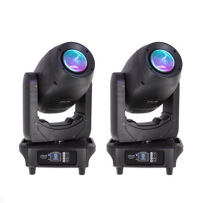 PACK LYRE MATIC 3EN1 250W - Pack of 2 hybrid moving heads (Spot, Beam and Wash), 250 W LED + flight case