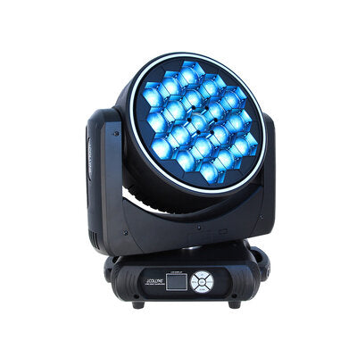 PACK LYRE HOAX 19x40W RING - Pack 2 multifunctional Wash moving heads, 19 x 40 W RGBW (4-in-1) LED each + flight case