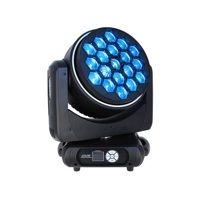 PACK LYRE HOAX 19x40W RING - Pack 2 multifunctional Wash moving heads, 19 x 40 W RGBW (4-in-1) LED each + flight case