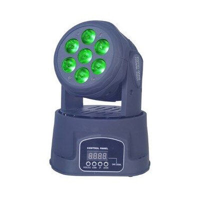 LYRE WASH 84W QUAD V2 - Wash moving head 7 x 12 W 4-in-1 V2, DMX control, variable
electronic Strobe, electronic dimmer 0 - 100%, fan cooling