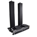 LSA 220 PROCASE BL - Flight case + 2 x LSA 220 BL loudspeakers or fixtures stands, black color