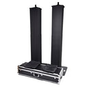 LSA 220 PROCASE BL - Flight case + 2 x LSA 220 BL loudspeakers or fixtures stands, black color
