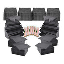 Power Acoustics - STUDIO FOAM KIT V2 - Foam pack specially designed to treat the acoustics of a project studio or home studio, 4 x FOAM 100 + 4 x FOAM 30 + 4 x FOAM 40 + 4 x FOAM BASS 60 + 6 x neoprene glue tubes